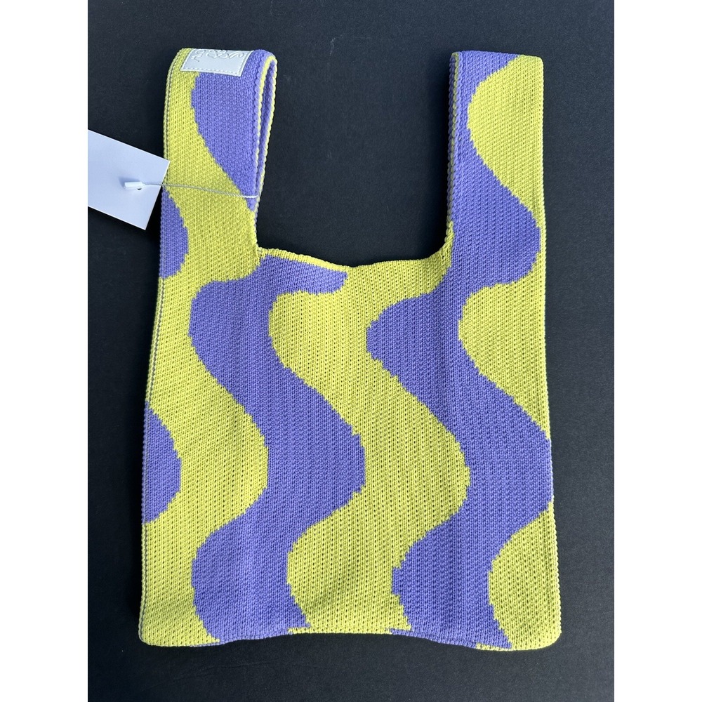 Buffollow Everyday tote Bag Knitted Wrist bag light weight Travel Pouch SZ Small